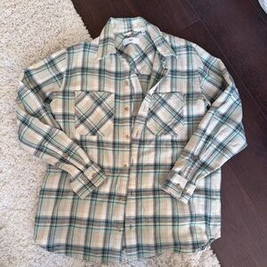 TNA Plaid Flannel Button Down Shirt